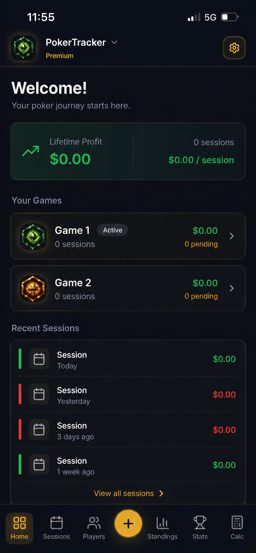 Stack Tracker – Poker Homegame Manager & Session Tracker